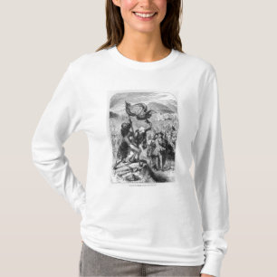 Camiseta Erigindo o padrão do pretendente novo