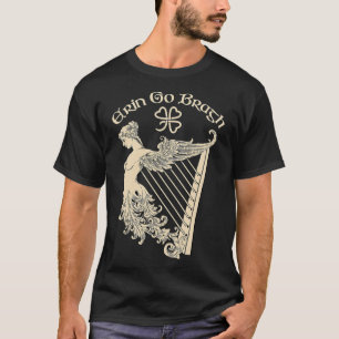 Camiseta Erin Go Bragh Eire Irish Harp Ireland Rua . Patric