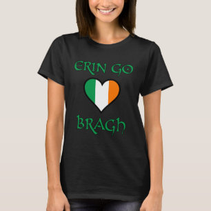 Camiseta Erin Go Bragh Love Heart Ireland Eire Irish Celtic
