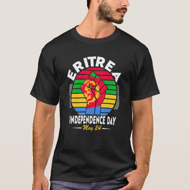 Camiseta Eritrea Independence Day I Love the Flag Eritrea (Frente)