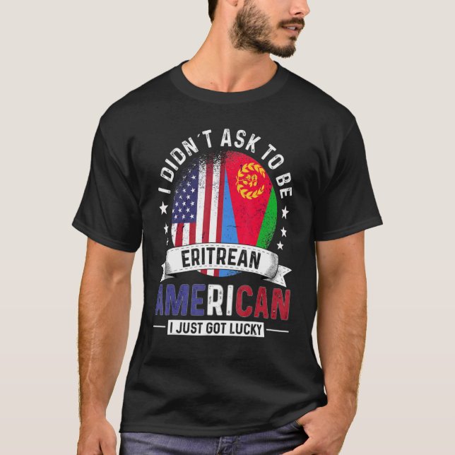 Camiseta Eritrean American Countries Flags Pride Eritrea Fl (Frente)