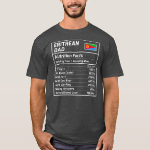 Camiseta Eritreia Fatos de Nutrição do Pai Orgulhosos Eritr