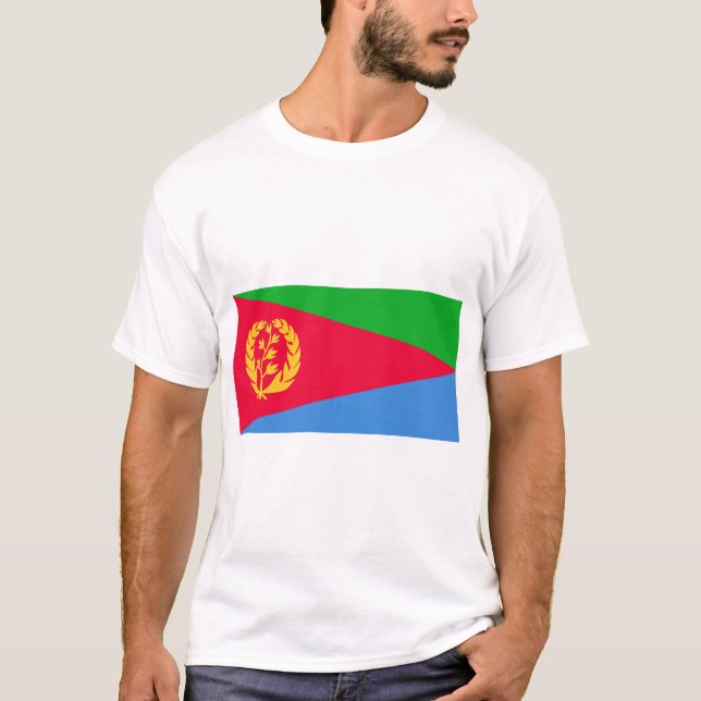 Camiseta Eritreia Flag T-Shirt (Frente)
