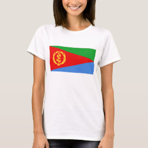 Camiseta Eritreia Flag x Map T-Shirt