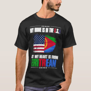 Camiseta Eritreia Minha Casa Está Nos Estados Unidos, Mas M