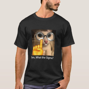 Camiseta Erm Que Sigma Cat Meme Engraçado Sarcástico