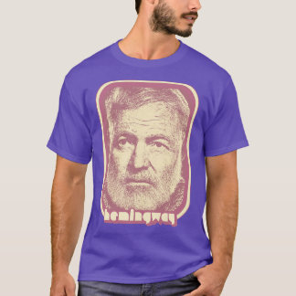 Camiseta Ernest Hemingway - Presente De Arte Do Ventilador