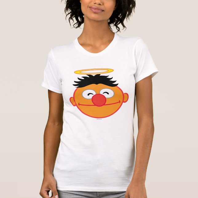 Camiseta Ernie Rosto Sorridente com Auréola (Frente)