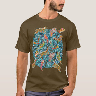 Camiseta Ernst Haeckel Nudibranch Sea Slugs sobre Cerulean 