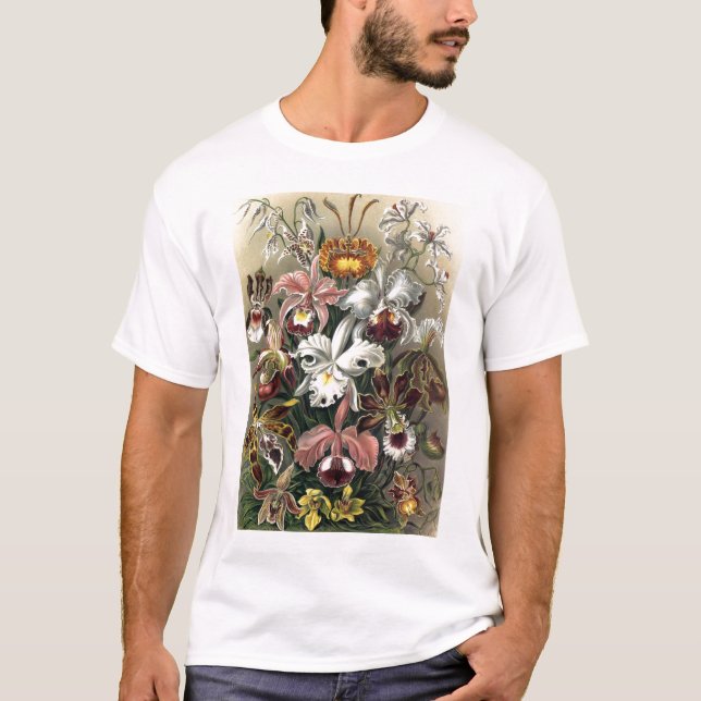 Camiseta Ernst Haeckel - Orchideae (Frente)