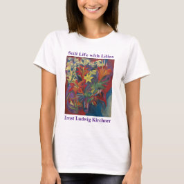 Camiseta Ernst Ludwig Kirchner Ainda vive com lírios