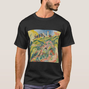 Camiseta Ernst Ludwig Kirchner Menina, com Outra Esfregando