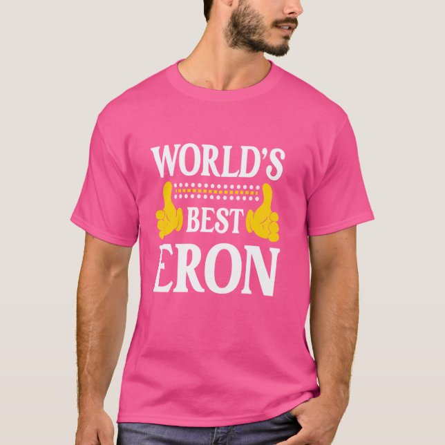 Camiseta Eron Personal Name Engraçado First Name Melhor do  (Frente)