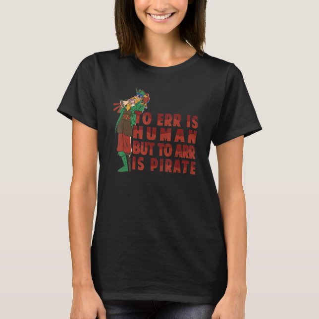 Camiseta Err É Humano, Mas Arr É Papagaio Pirata (Frente)