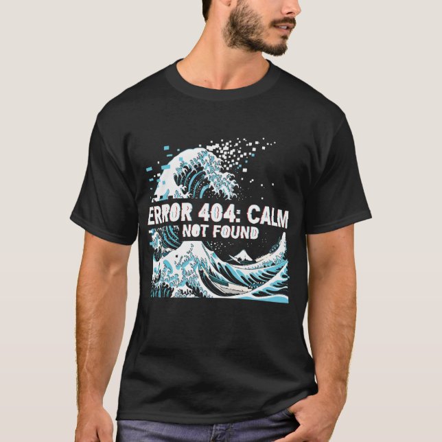 Camiseta Erro 404: Calmaria Não Encontrada (Frente)