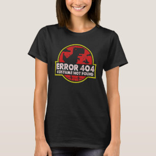 Camiseta Erro 404 Figuras de Halloween não encontradas na I