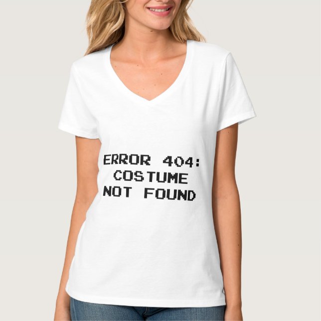 Camiseta Erro 404: Figurino não encontrado (Frente)