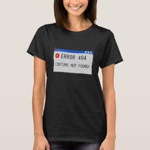 Camiseta Erro 404 Figurino Não Encontrado Figurum De Hallow