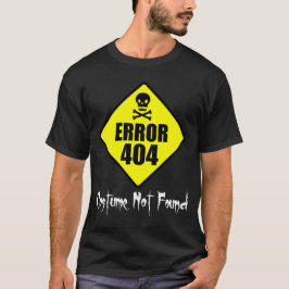 Camiseta Erro 404 Figurino Não Encontrado Halloween