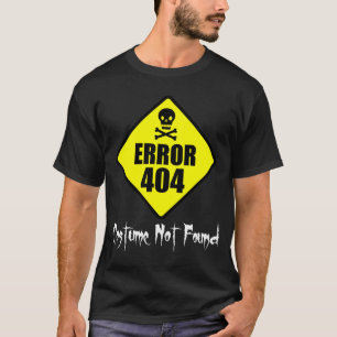 Camiseta Erro 404 Figurino Não Encontrado Halloween