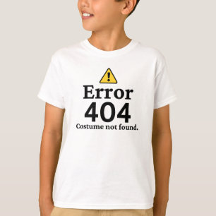 Camiseta Erro 404 Figurino Não Encontrado T-Shirt Halloween