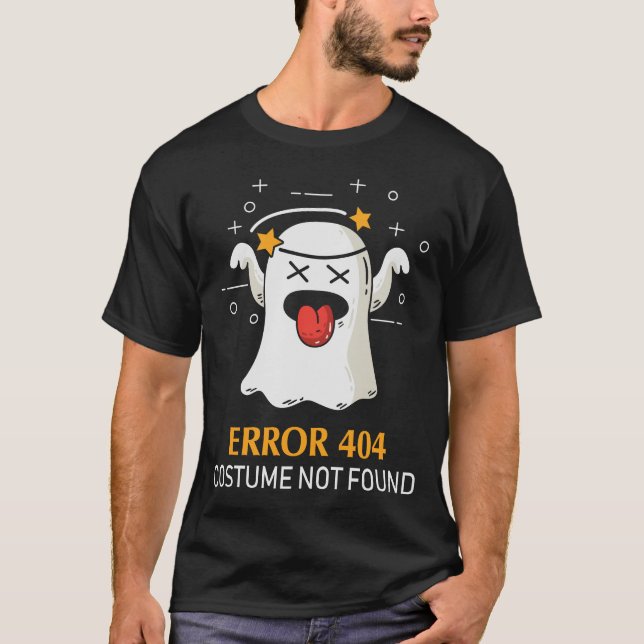 Camiseta Erro 404 Figurume Não Encontrado Fantasma do Dia d (Frente)