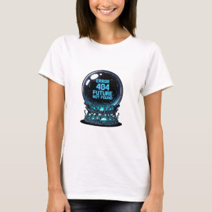 Camiseta Erro 404 Futuro Não Encontrado – Cristal Futurista