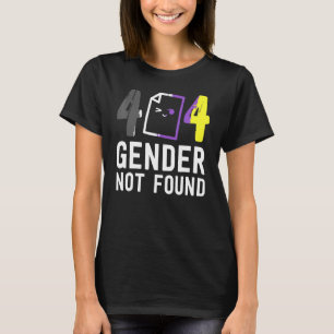 Camiseta Erro 404 Gênero Não Encontrado Lgbt Sexo De Orgulh