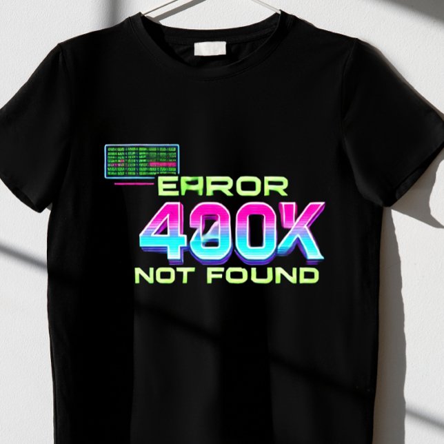 Camiseta Erro 404: Não encontrado (Criador carregado)