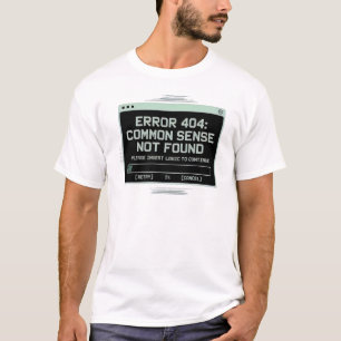Camiseta Erro 404 Sensor comum não encontrado
