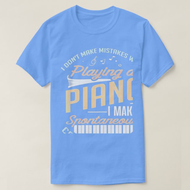 Camiseta Erro Ao Tocar Um Piano (Frente do Design)