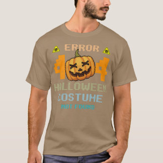 Camiseta Erro de Festa de Halloween 404 Figurino de Hallowe