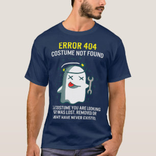 Camiseta Erro de Halloween 404 Figurume Não Encontrado Cod