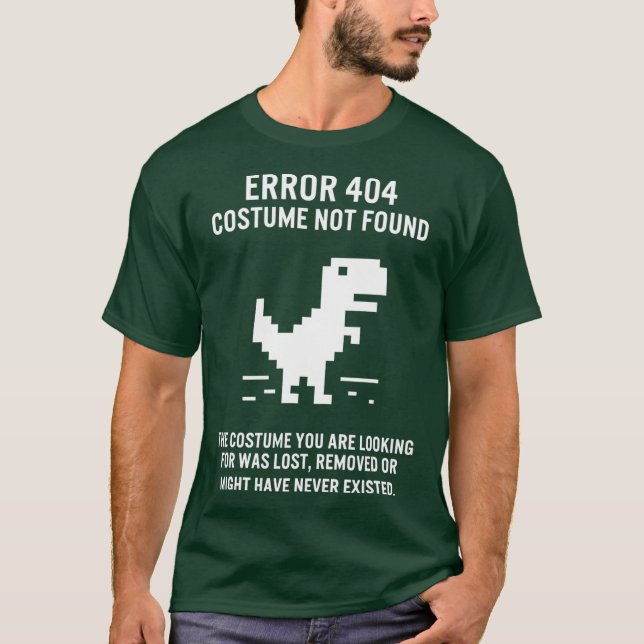 Camiseta Erro de Halloween 404 Figurume Não Encontrado Codi (Frente)