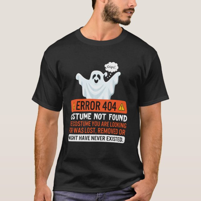 Camiseta Erro de Halloween 404 Figurume Não Encontrado Codi (Frente)