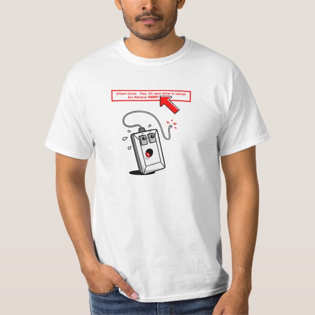 Camiseta Erro de meditação de guru de Amiga (Frente)