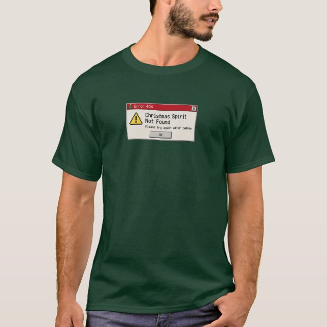 Camiseta Erro de Natal 404 (Frente)
