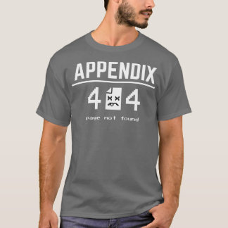 Camiseta Erro de recuperação de cirurgia de remoção de apên