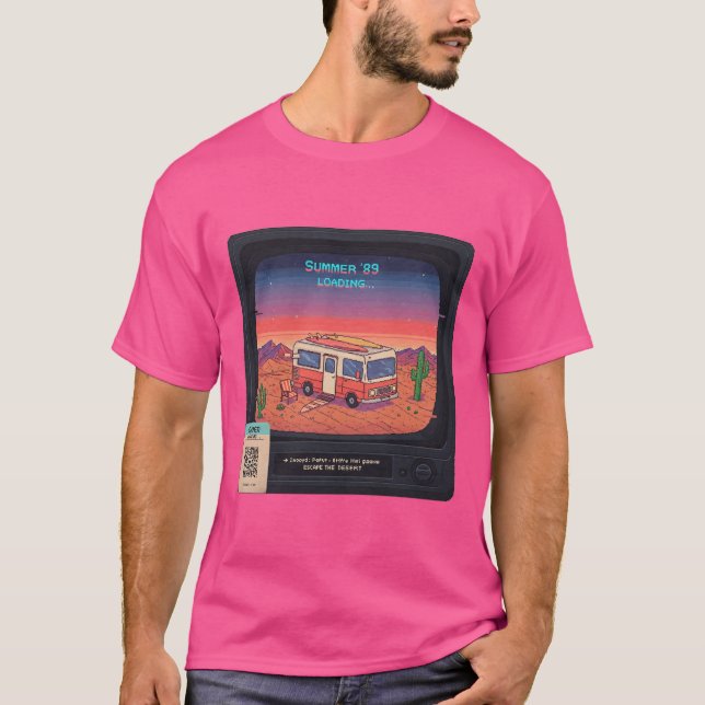 Camiseta Erro de Verão Retroativo 404 T-Shirt | Arte com fa (Frente)