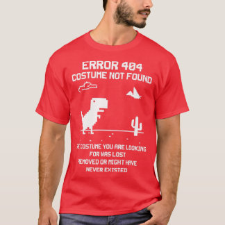 Camiseta Erro do Dinossauro 404 Figurume Não Encontrado Cód