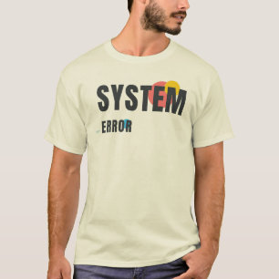 Camiseta ERRO DO SISTEMA Desig Gráfico Estética Moderna d