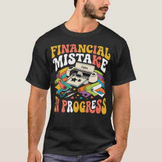 Camiseta Erro Financeiro Em Andamento Plotter De Criação