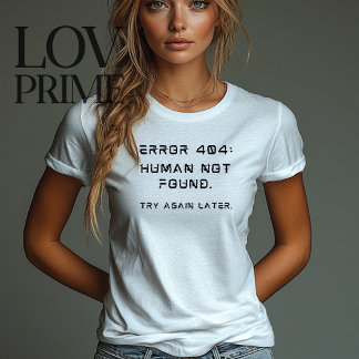 Camiseta Erro Moderno 404 Tendência Engraçada