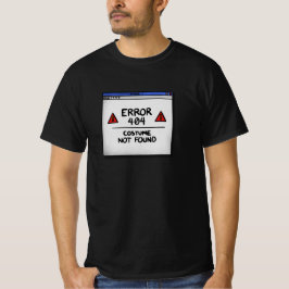 Camiseta Error 404 Costume Not Found – Funny Halloween Tech