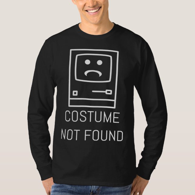 Camiseta Error 404 Costume Not Found  Halloween Men Women K (Frente)