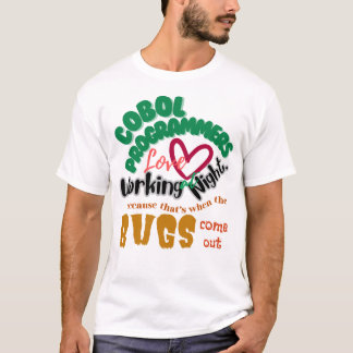 Camiseta Erros de Cobol Aparecem Tarde da Noite