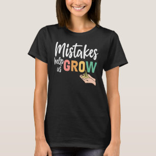 Camiseta Erros De Ensino De Professores Nos Ajudam A Cresce