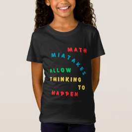 Camiseta Erros Matemáticos Permitem Pensar Em Acontecer