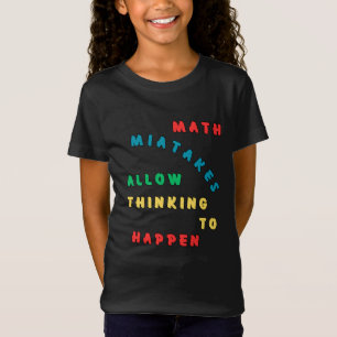 Camiseta Erros Matemáticos Permitem Pensar Em Acontecer
