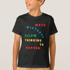 Camiseta Erros Matemáticos Permitem Pensar Em Acontecer